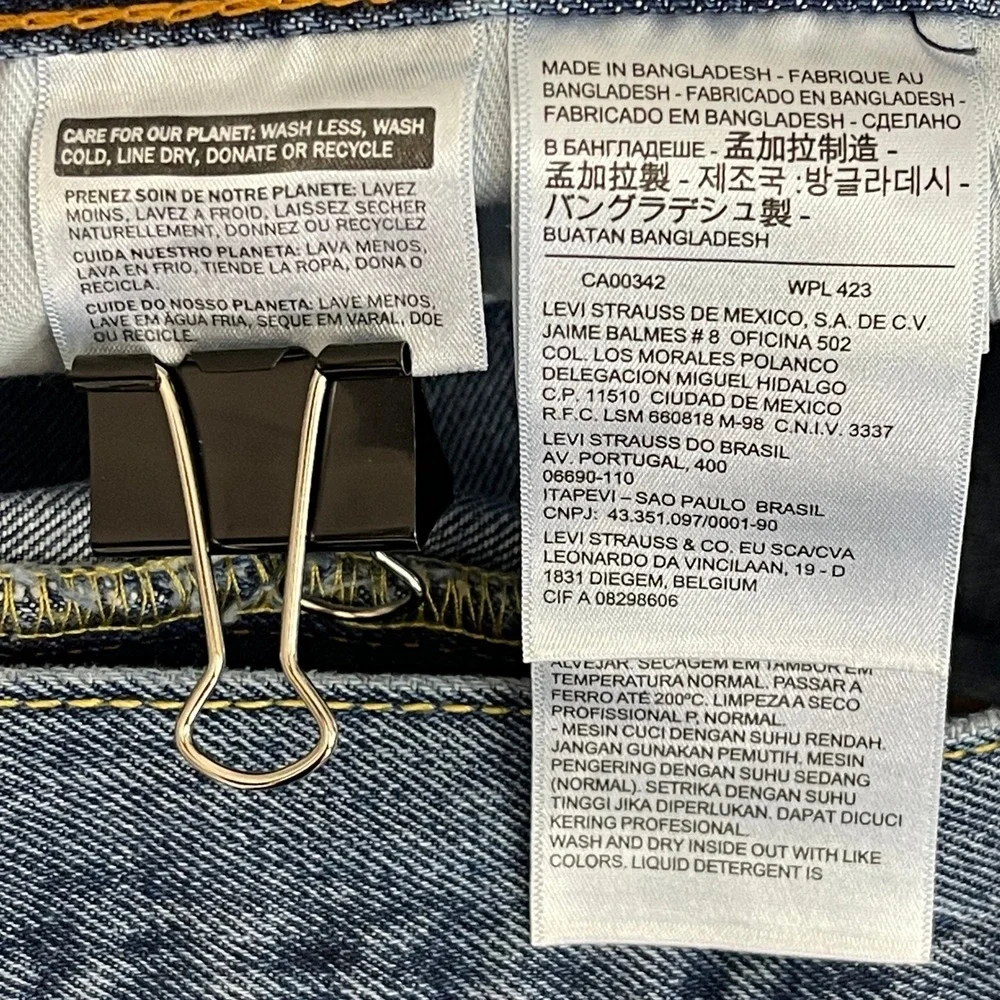 Levis 550 Relaxed Fit Mens 38x29 100% Cotton Medium Wash Denim‎ Blue Jeans Zip